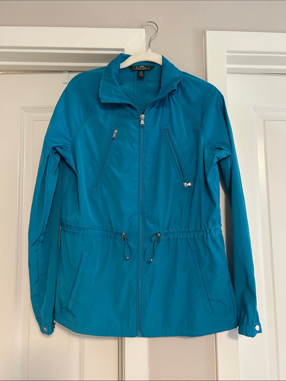 Ralph Lauren Active - Teal Utility Jacket with Drawstring Waist